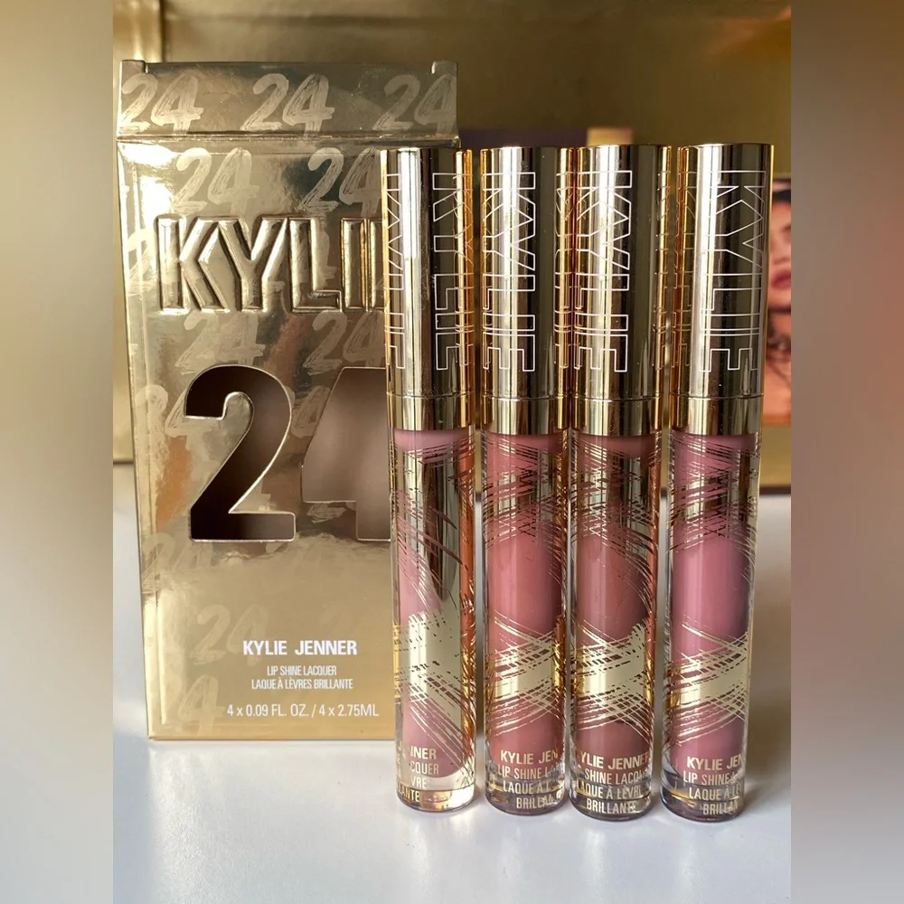 RARE! 24k Golden Birthday Collection Kylie Cosmetics PR Box Eyeshadow Lipstick - Picture 4 of 16